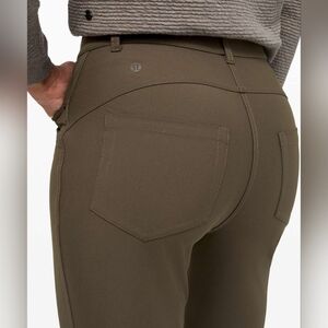 Lululemon Size 28 City Sleek 5 Pocket Pants In Dark Olive
